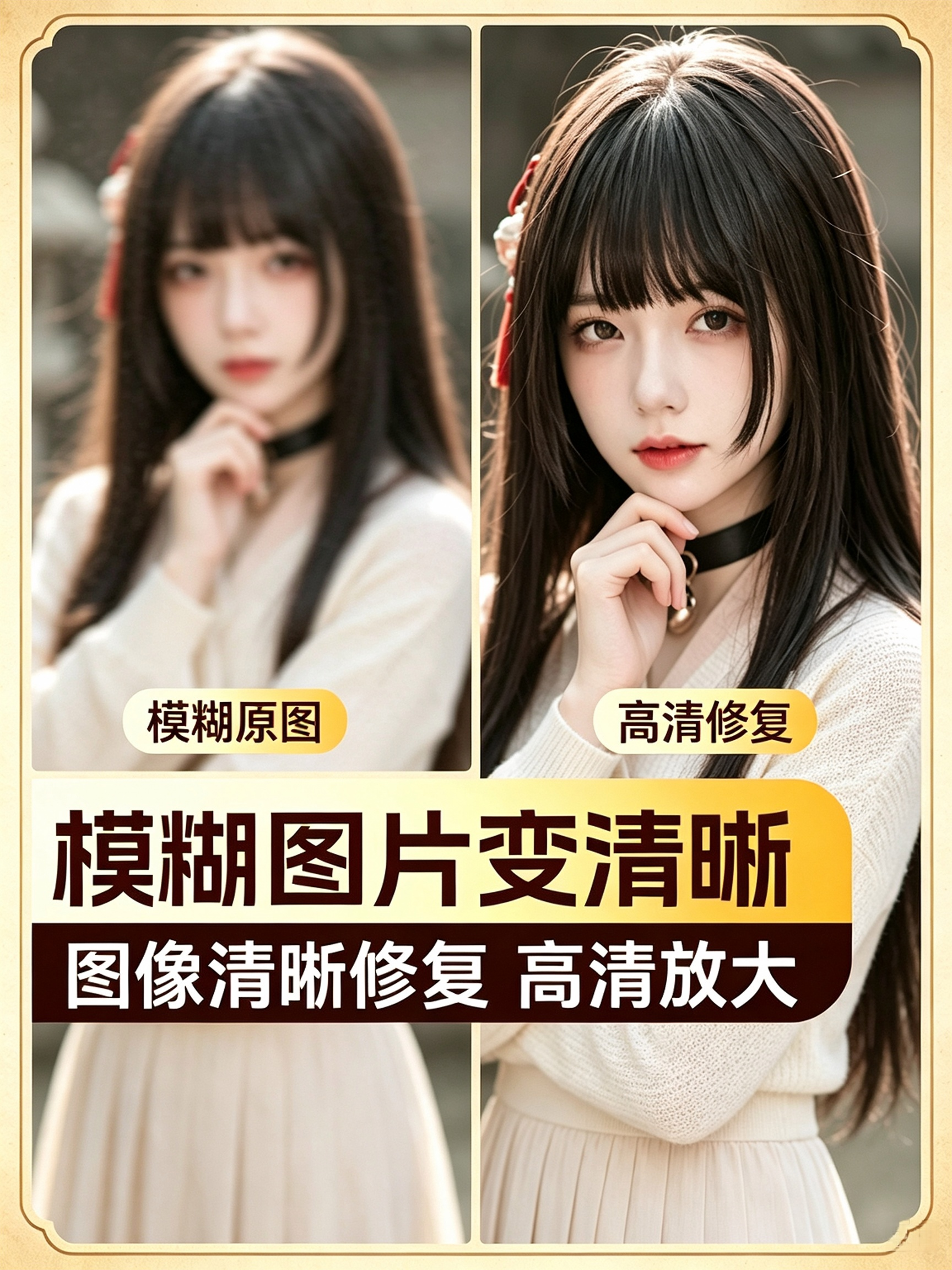 Qwen2511 模糊照片变高清