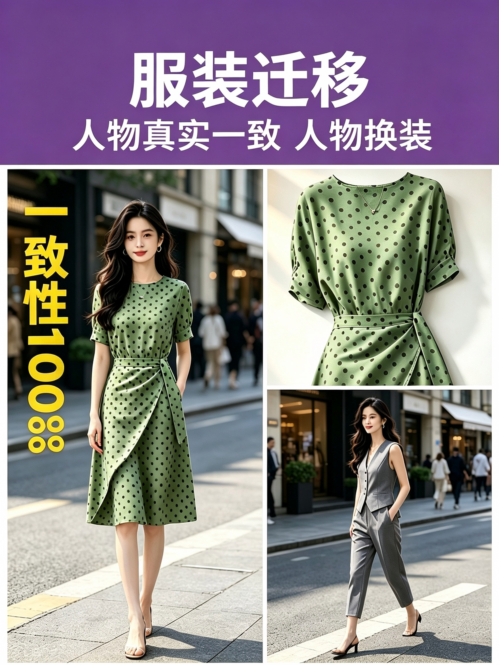 Qwen 2511 电商模特换装 服饰迁移