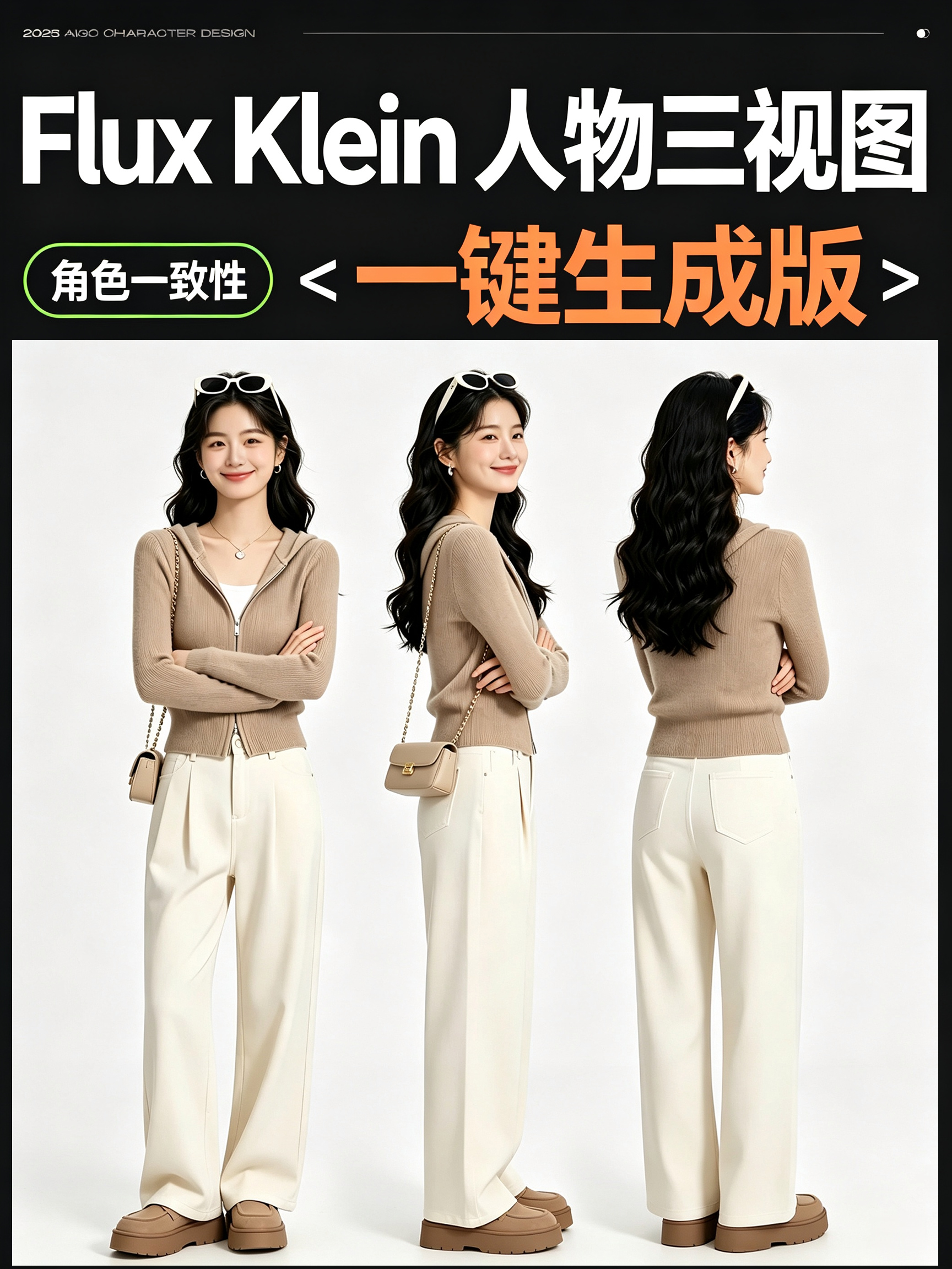 Flux_Klein 人物三视图